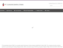 Tablet Screenshot of gunungbarautama.com